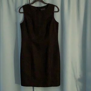 Laura Scott black dress Floral print